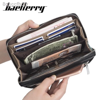 ✺ↂ❏Baellerry Fashion Men Wallet PhoneBag Male Wallets Clutch Long Purse Men Zipper Wallet Coin Purse (4)