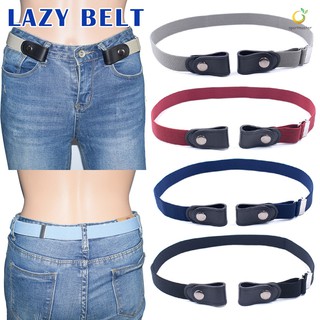 Lazy Buckle Free Adjustable Belt Elastic Waist Belt Stretchy Cinch Belts Invisible for Jeans Pant