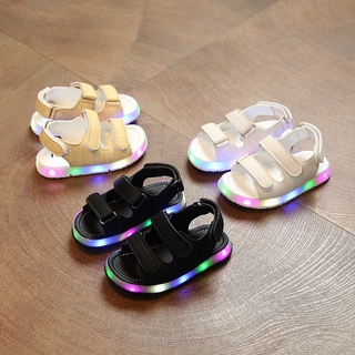 Baby Boys Girls LED Glow Sandal Summer Kids Casual Shoes