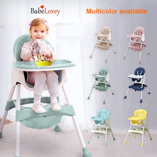 New Baby High chair with Pocket &Cushion Feeding Baby Chair Adjustable Compartment Chair