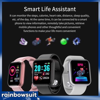 RB-Men's Women's Sports Fitness Blood Pressure Heart Rate Monitor Bluetooth Smart Watch for Android/ IOS