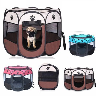 Portable Folding Pet tent Dog House Detachable Cage Random Colors (1)