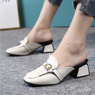 JYCf Internet Celebrity Closed-Toe Slippers Female Outer Wear2021New Summer Korean Style Fashion Bel