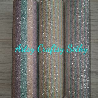 Icy Striped Sparkles (twill backing)