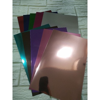 Mirror Foil cardstocks 250gsm assorted colors 10pcs/pack