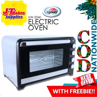 Kyowa Electric Oven 80 Liters KW-3340 with Rotisserie Function Stainless body With Freebie