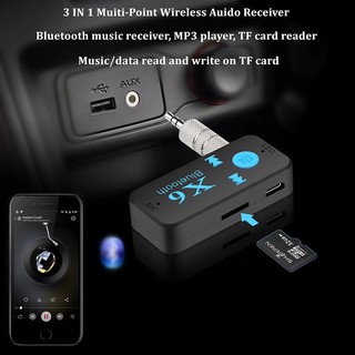 Bluetooth Receiver Mini Handsfree Car Kit 3.5mm Wireless Audio Adapter For (AUX