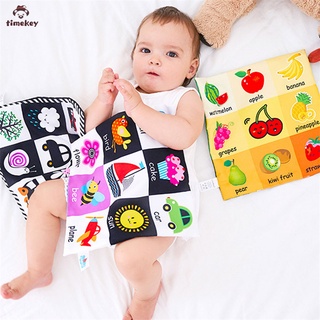 【TK】0-3Y Newborn Baby Cloth Book Educational Toy Color Cognition Toys Infants Early Education Toys (2)
