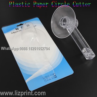 【sale】 Acrylic Paper Circle Cutter For Round Shape Button Badges 5pcs blade as free gift