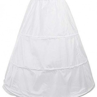 Wedding Gown Petticoat 3 Hoops without Tulle