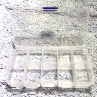 Adjustable Ten Grid Multipurpose Plastic Case