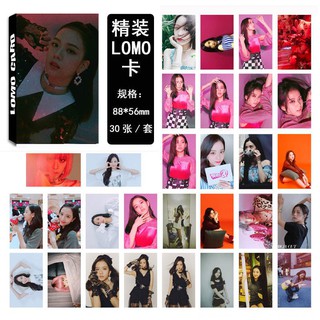 【BEST SELLER】 30pcs/set K-POP BLACKPINK Jisoo HD LOMO Card Photocards