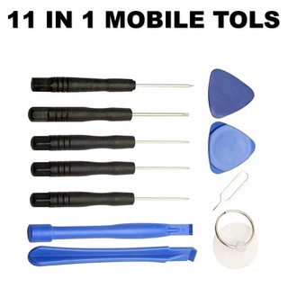 Sets❄℡▧11 in 1 Cell Phones Opening Pry Repair Tool Kits Screwdriver Set of Tools (2)
