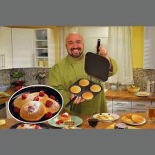 pefect pancake 4-hole cake mold baking pan bread baking pan