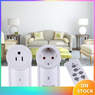 3 Pack Wireless Remote Control Power Outlet Light Switch Plug Socket
