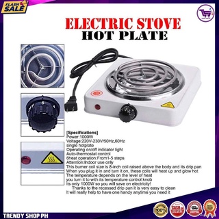 【SPOT】●Original Portable Electric Stove Single Burner 1000w Hot Plate Portable Electric Stove Single