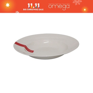 Omega Houseware Vivianne 8.5" Round Opal Deep Plate