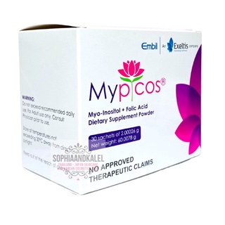 Mypicos Myo-Inositol + Folic Acid Dietary Supplement Powder (FDA Registered)