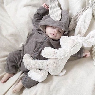 Cartoon Bunny Baby Hoodie Outfits Rompers Cotton Zipper Baby Rompers Spring Autumn Newborn
