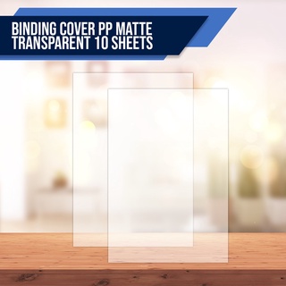 books∋✸Binding Cover PP Matte Transparent A5 | B5 A4 10 sheets - Officom Binder Notebook