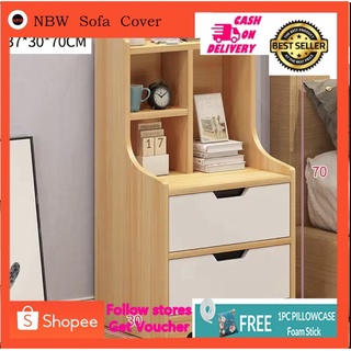 Bedside Cabinet With Lock Mini Modern Simple Storage Bedroom Bedside Table With 2 Drawers