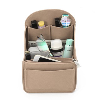 ღGB Felt Backpack Organizer Insert Travel Bag Makeup Handbag (1)