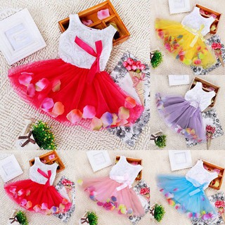 Baby Girls Bowknot Tutu Dress kids Girls Princess Dress (2)