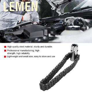 Lemen 14cm Heavy Duty Chain Type Oil Filter Wrench Removal Universal Auto Car Repair Tools