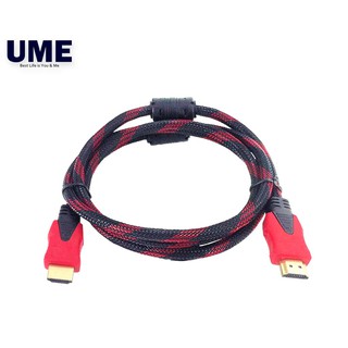 HDMI Cable 1.5M UME High Speed HDMI Cable Red Black Braided Cord RD1.5 COD (1)