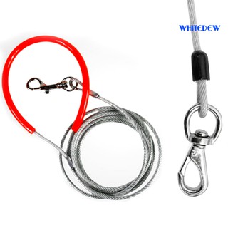 <fr>whitedew Steel Wire Anti-bite Dog Rope Leash Strap Pet Supplies