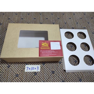 kraft box✤▥□7x10x3 Kraft Brown Cake Box and Cupcake H