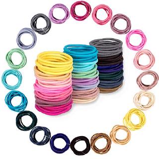 50/100pcs Lot Colorful Elastic Hair Band Ponytail Hair Band, Kids Hair Ropes Rubber (5)