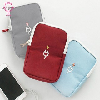 Travel Cable USB Charger Storage Pouch Portable Electronic Accessories Organizer Bag