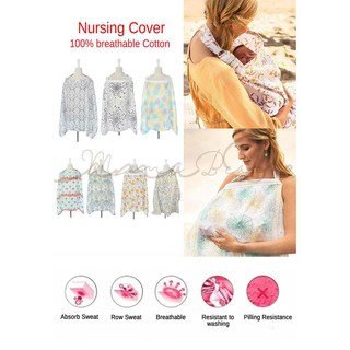 Breastfeeding Cover Breathable Cotton with Boning and Pocket