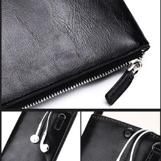 Male And Famale Wallet Long Purse Fashion Business Zipper Male Mobile Phone Bag Slim Wallet (4)