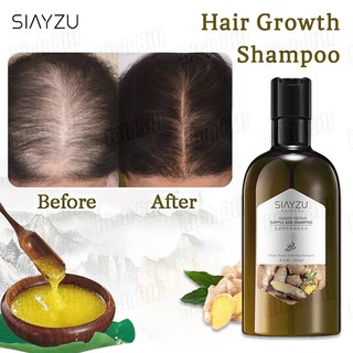 SIAYZU Ginger Shampoo Hair Growth Shampoo Anti Hair Loss Nourish Oil Control Anti-Dandruff Repair Sh