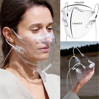 Transparent face mask anti fog face shield mask Reusable washable half Face Shield Blocc Faceshield Anti-spray Updated Visor face shield