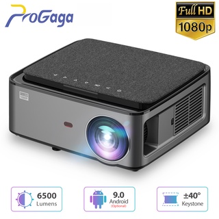 【high quality】ProGaga GA828 Full HD Projector Native 1920x 1080P Projetor WIFI Android 9.0 Smart Pho