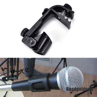 [Roadgoldnew] 1pc Plastic Adjustable Clip On Drum Rim Shock Mount Microphone Mic Clamp Holder