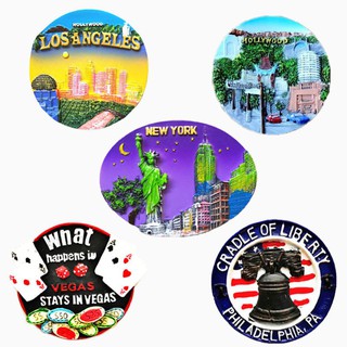 United States - World Travel Tourist Souvenir Resin Fridge Magnet