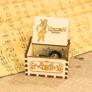 Retro Wooden Hand Crank Music Box