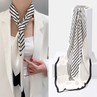 Fashion ladies accessories❇۩☞Silk scarf women s scarf high-end imitation silk shawl thin style fashi