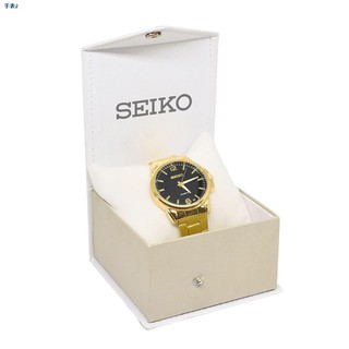 □Seiko 5 SG015 126 Gold Black Dial Watch for Men (Free Box) watch for women waterproof