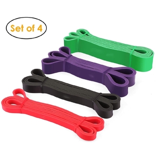 Ready Stock Gym Natural latex Resistance Band Elastic Band exercise band workout resistance band pull up Bands