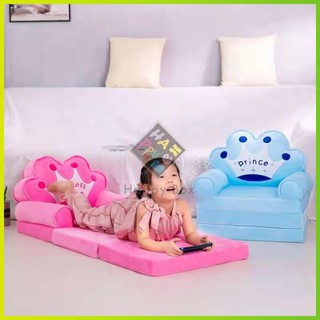 【Available】2 IN 1 Kids' Folding Sofa Bed Soft Plush Couches Cartoon Characters 5.0