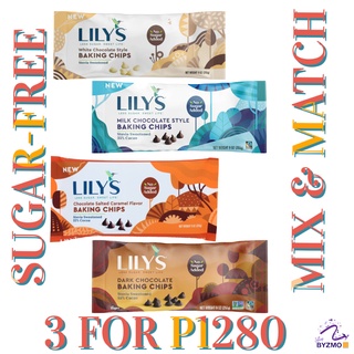SALE! BUY 2 TAKE 1 LILYS PARTIALLY MELTED Chocolate Baking Chips Sugarfree Keto diabetic friendly
