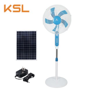 Home Solar Electric fan Solar fan 16 inch rechargeable solar stand fan with solar panel usb charge