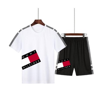 2021 Sell Well New Summer Men&#39;s Sportswear Casual Sports Suit Men&#39;s T-shirt + Casual Shorts