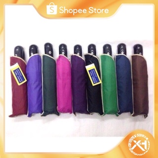 【Ready Stock】❣♠✕3 fold automatic umbrella solid color umbrella