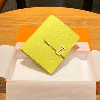 Women's Rectangular Yellow Colored Wallet